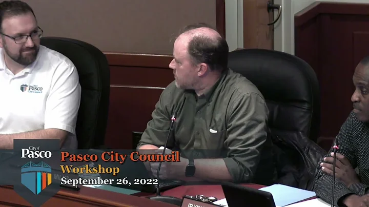 Pasco City Council Workshop, September 26, 2022