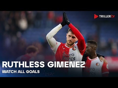 ALL GOALS of Santiago Giménez | Eredivisie 23/24