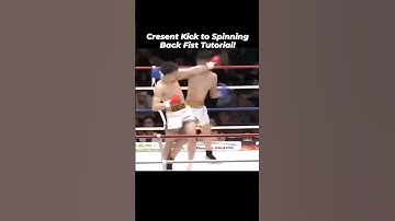 Cresent Kick to Spin Back Fist Tutorial! #taekwondo #kickboxing #mma #martialartist #viral #trending