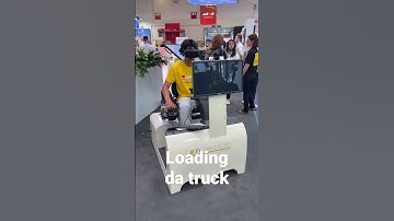 DHL forklift training with VR classes - truck loading