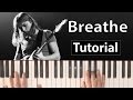 Como tocar "Breathe"(Pink Floyd) - Piano tutorial, partitura y Mp3