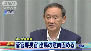 菅長官が総裁選出馬の意向　来月1日以降正式表明へ(2020年8月30日)
