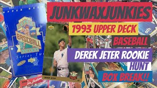 1993 Upper deck Baseball box break Derek Jeter Rookie hunt