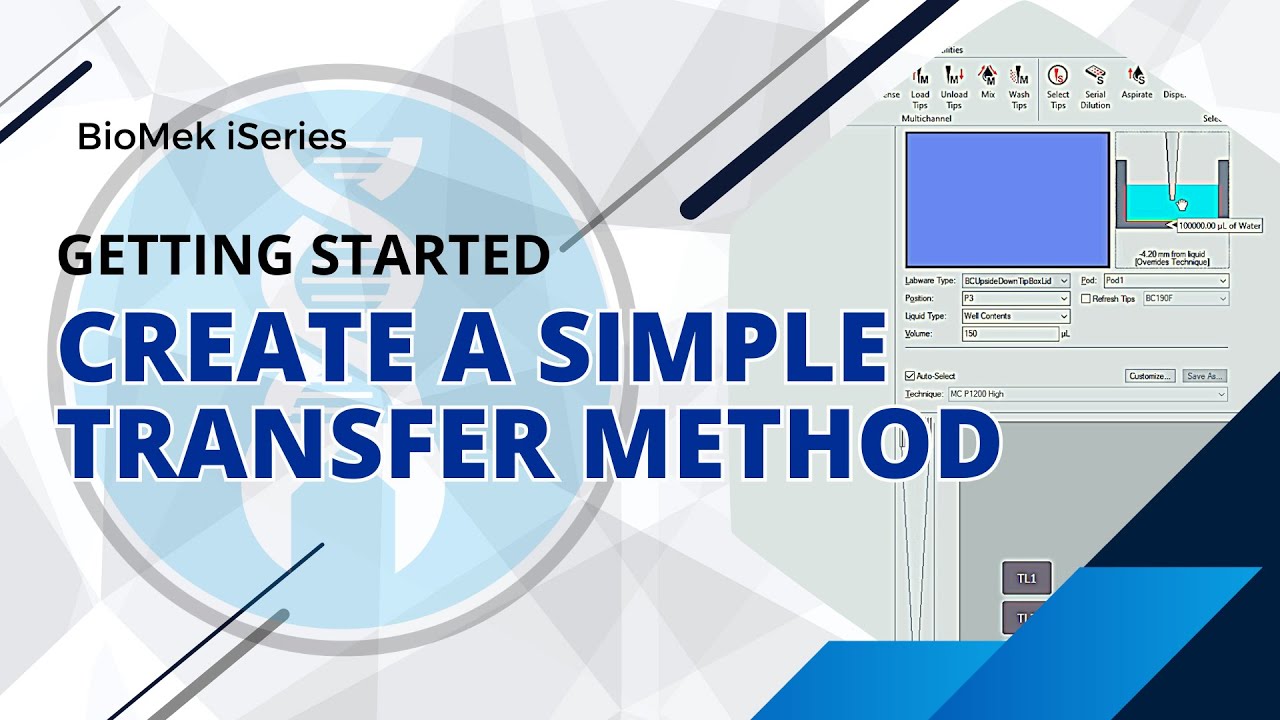 BioMek iSeries - Simple Transfer Method - YouTube