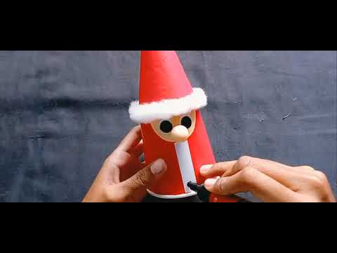 paper Cup Santa Claus| How to make Santa Claus | Christmas Crafts # ...