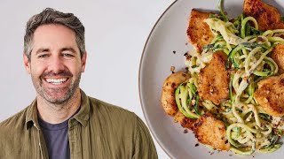 Chicken Alfredo with Zucchini Noodles