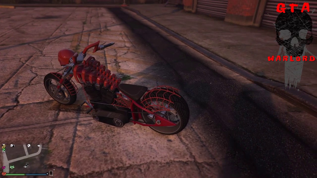 GTA 5 ONLINE NEW (LCC SANCTUS SKULL BIKE) NEW DLC BIKE [PS4] YouTube
