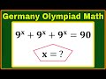Germany| Nice Algebra Math Olympiad| Exponential Problem| Can you solve this?