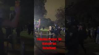 Palästina Protest: Sie klatscht bei Verhaftung! #politik #protest #polizei #demokratie #berlin
