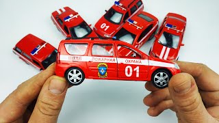 Пожарные машины Лада / Lada модельки разного масштаба Автотайм. Распаковка и обзор. Про машинки!