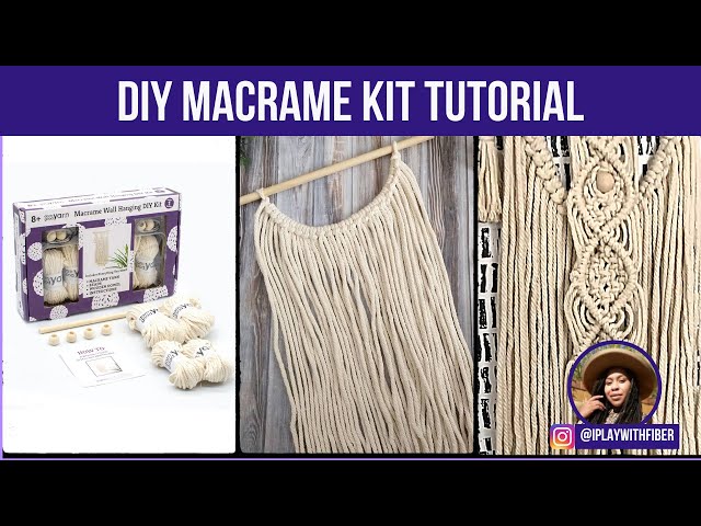 Macrame Kit For Beginners  DIY Choose Custom 3 Colours