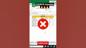 Counta Function ✅ #dashboard #exceltrick #exceltips #advanceexcel #basicexcel #counta #shorts