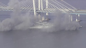 RAW VIDEO: Tappan Zee Bridge span demolished