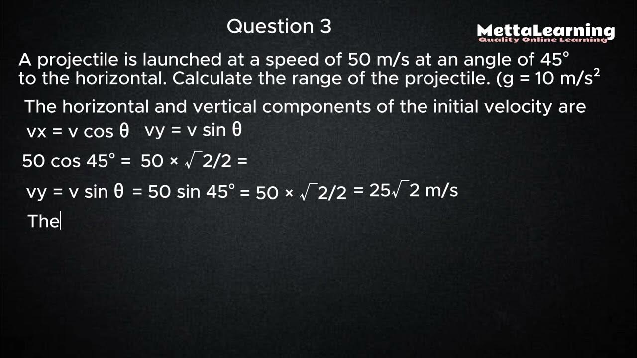 Calculating Projectile Range: Simple Step-by-Step Guide! | Physics ...