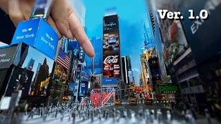From Scratch, NY] ニューヨーク・タイムズスクエア付近のジオラマ