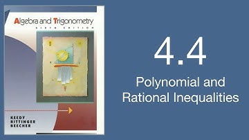 Alg2H 4.4 Polynomial and Rational Inequalities