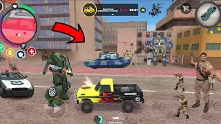 Rope Hero: Vice Town - (Transformer Monster Truck Fight Police Car Robot) Mad Joy Boss throw Boom