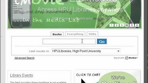 How to do a basic search in the library catalog (Worldcat Local)