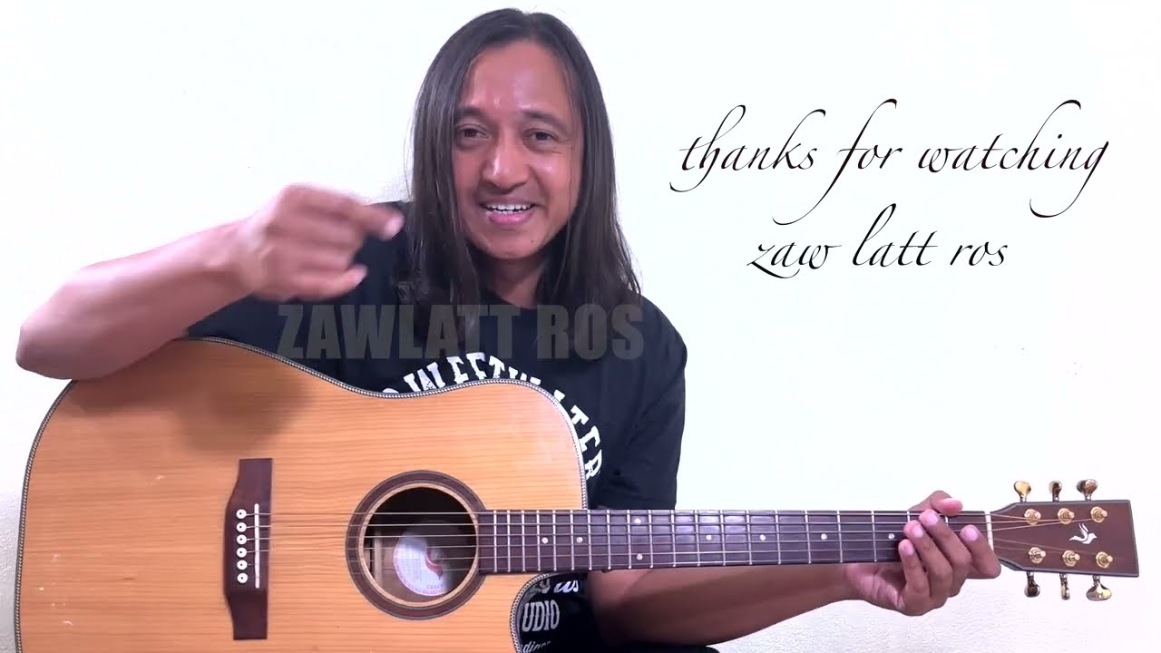 ရန်သူတော်ခြောက်ပါး guitar tutorial #zawlattros #myanmarguitartutorial #thardeelu #သာဒီးလူ