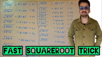 Squareroot of 19 perfect square numbers by using most easiest squareroot trick #squareroottrick 