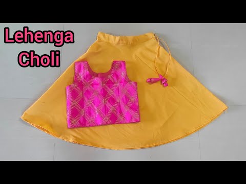 Lehenga  dress for kids  / Lehenga choli dress /  Lehenga choli cutting and stitching