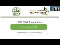 2021 RECAP Training: Webinar No. 1: Soil Sampling Best Practices