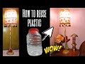 How To Make A Lampshade At Home Using waste Material | Recycled Plastic Craft Idea | DIY Table Lamp