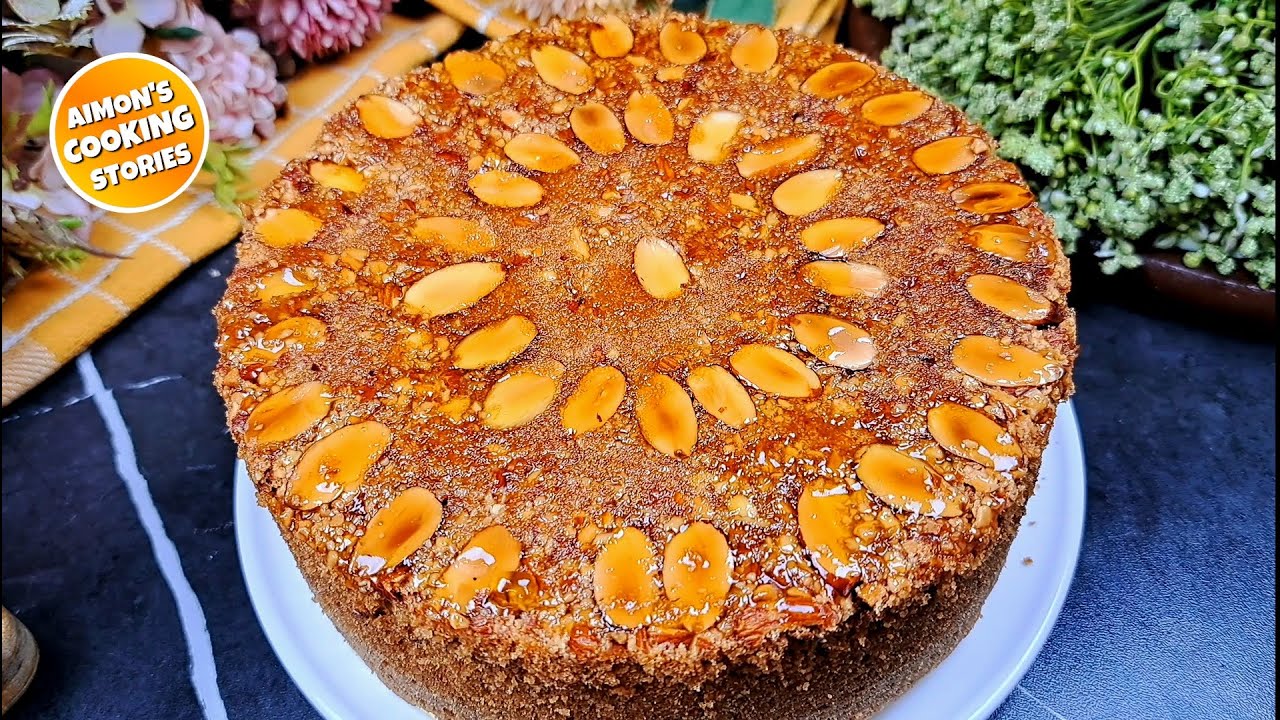 Bakery Style Almond Cake At Home | Easy Dry Cake Recipe |  Dry Cake Recipe | @AimonsCookingStories