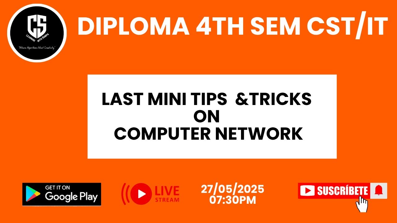 Diploma 4th Sem CST/IT Last Mini Tips & Tricks _By CS Learning with ...