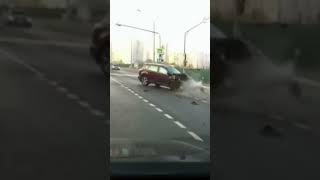 Accident at crossroads #road #security #traffic
