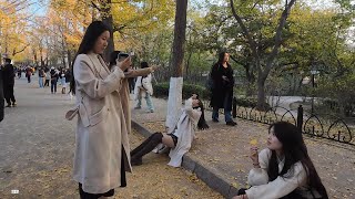 4K 中国青岛的秋天 众多漂亮小姐姐 摄影爱好者 Fall in Qingdao C