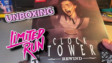 Unboxing - Collector Clock Tower Rewind Nintendo Switch ( Limited Run )