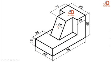 SolidWorks Tutorial for beginners Exercise 04   by using proper command