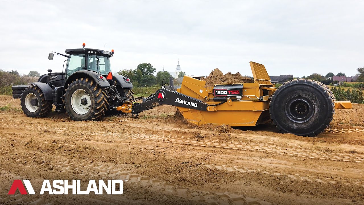 Ashland 1200TS2i Stripping Soil to Create Roads in Poland