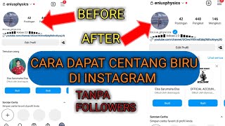 cara dapat cetang biru di Instagram tanpa banyak followers 