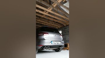Golf R MK7 Manual. Cold start with CAS low drone resonator delete.