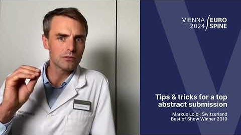 Tips & tricks for a top abstract submission