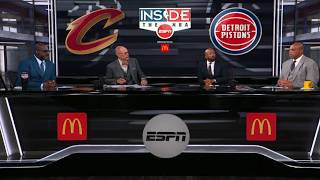 Celebrity FULL Inside The NBA | Shaq & Chuck on Harden powering Cavs past Pistons up to 3-2; Lebron to Knicks? Profile