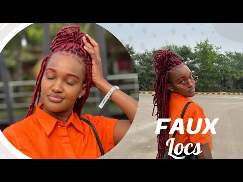 How to : #faux locs🔥(no conrow, no wrapping, free parting)