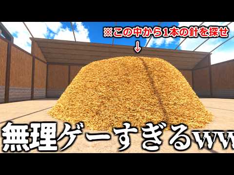大量の藁山から"１本の針"を探し当てるゲームが無理ゲーすぎて発狂した【Find The Needle】実況プレイ