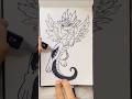 Cartoon Dragon easy drawing with pencil colours #shorts #shortsfeed #ytshorts