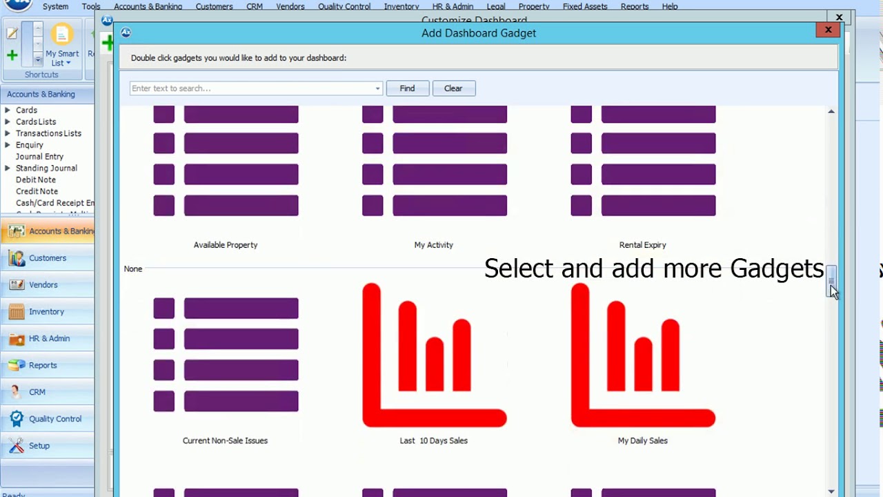 How to Create a Dashboard using Axolon ERP software - YouTube
