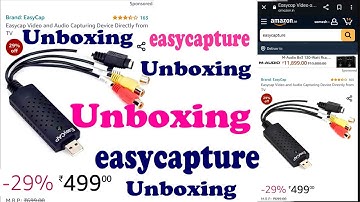 Easycap setup। easycap USB audio video capture device   Unboxing