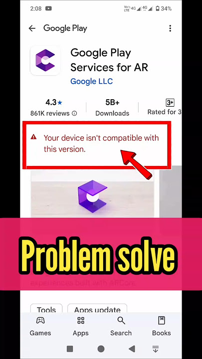 Your device isn't, compatible with this version | your device it's compatible with this version prob