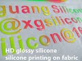 XG silicone 3D round glossy effect printing process