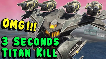 TITAN SLAYER in 3 Seconds! War Robots Mk3 Hammer Behemoth Gameplay WR