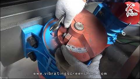 Motor Angle Adjustment of Linear Vibrating Screen