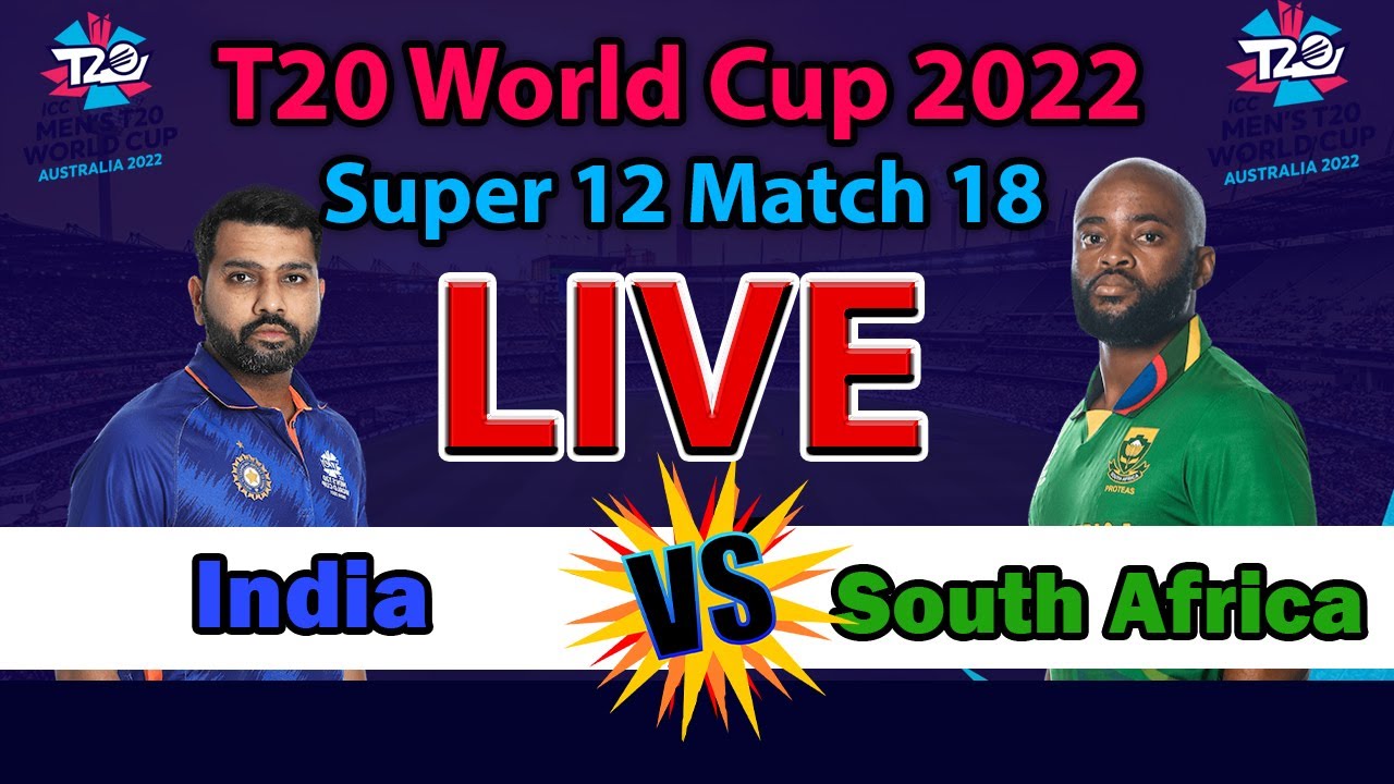 🔴LIVE - India Vs South Africa✓ Live IND vs SA ICC T20 World Cup 2022 today Live Score India Match