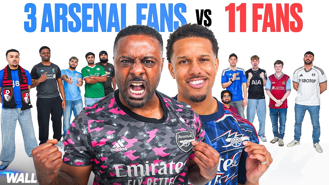 3 ARSENAL FANS VS 11 PREMIER LEAGUE FANS