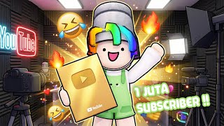 Dundun Jadi Youtuber Terkenal 1 Juta Subscriber - Roblox Indonesia